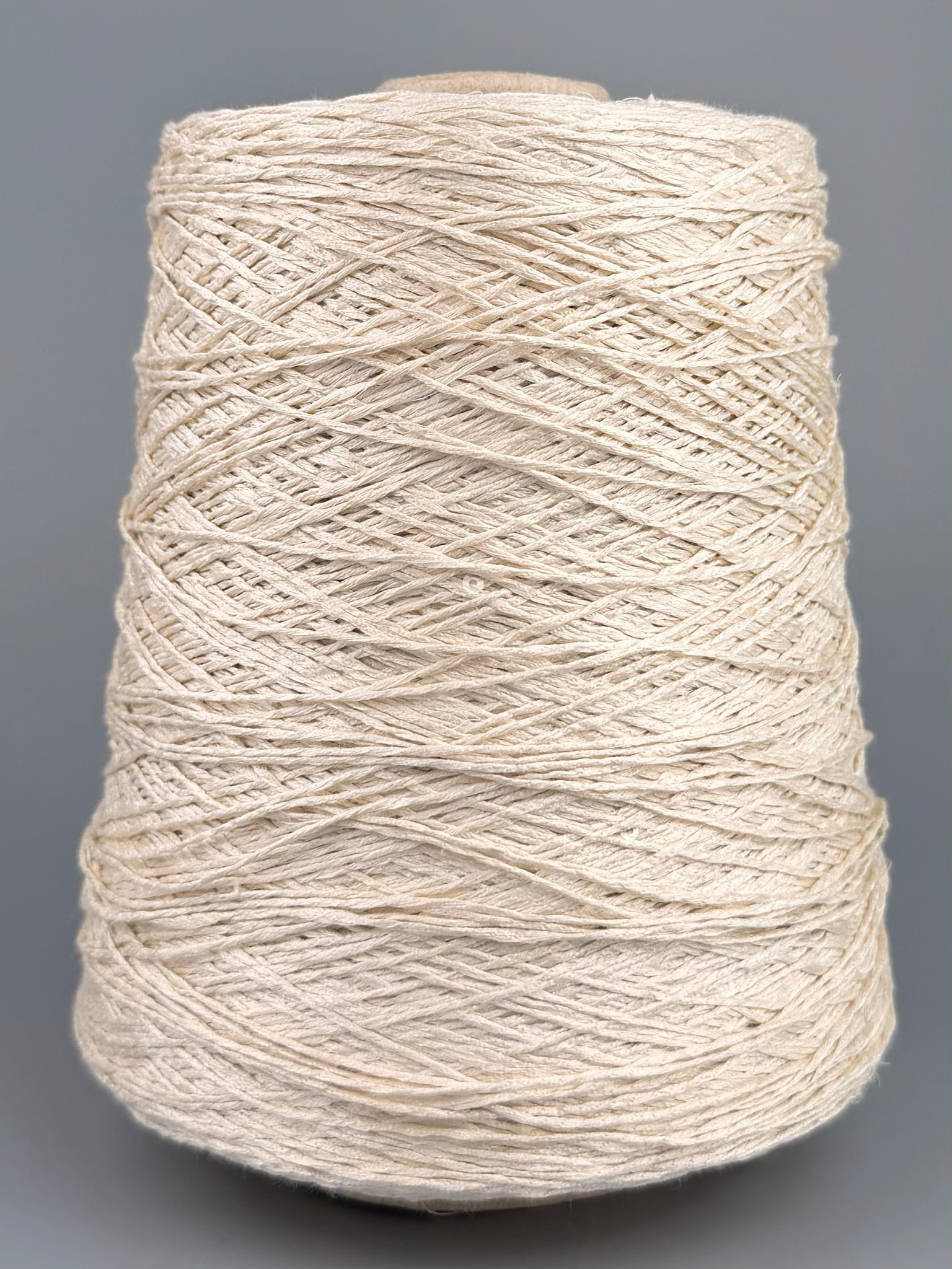 Art. Seta 300 m / 100 g – Fil en pure soie avec paillettes col. Ivoire naturel photo 2